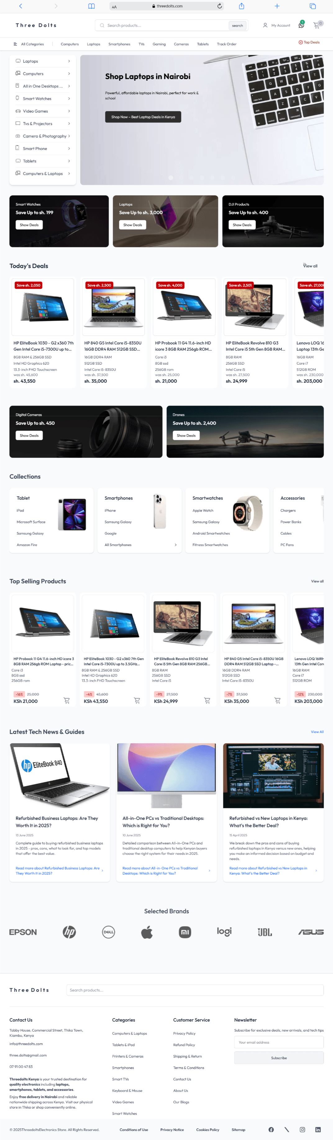 Three Dolts Computers & Laptops Shop | E-commerce