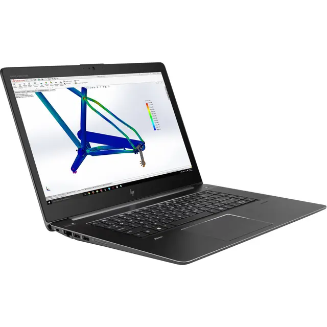 Close-up view of HP ZBook Studio G4 Mobile Workstation - 7th Gen i7-7700HQ, 32GB RAM, 1TB SSD, 15.6" FHD, Quadro M1200 (4GB), Win 10 Pro (Renewed, 6-Month Warranty)