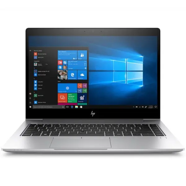 Close-up view of HP EliteBook 840 G6 – i5-8265U, 16GB RAM, 256GB SSD, 14" FHD IPS, Intel UHD 620, B&O Audio – Certified Refurbished (Grade A)