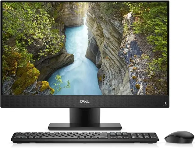 Close-up view of Dell Optiplex 5480 AIO - 10th Gen i3-10100, 23.8" FHD Anti-Glare, 16GB RAM, 512GB SSD, Intel UHD 630 - Business Desktop