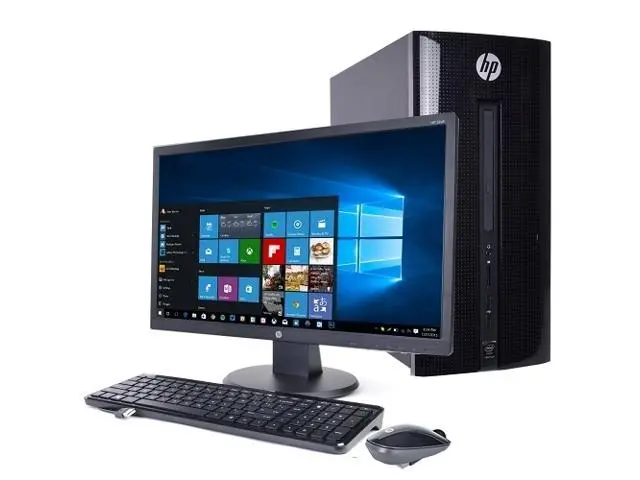 Close-up view of HP 800 G2 Tower – Intel Pentium Dual-Core 6th Gen | 4GB RAM | 500GB HDD | DVDrw | USB Keyboard & Mouse | FreeDOS