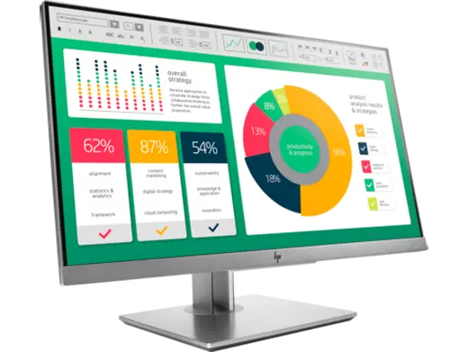 Close-up view of HP EliteDesk 800 G3 Desktop Mini Business PC + HP EliteDisplay E223 21.5" Monitor Bundle Intel Core i5-7500T | 8GB RAM | 500GB HDD | FreeDOS | Ex-UK | 3 Months Warranty