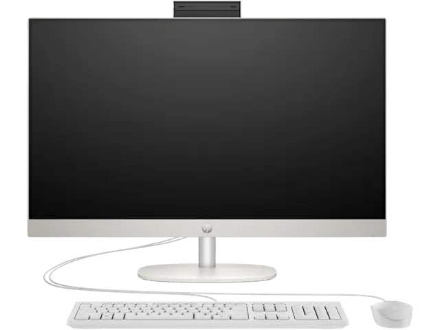 Close-up view of HP All-in-One 27-cr0154nh (A99BMEA) | 13th Gen Intel Core i7-1355U | 16GB RAM | 1TB SSD | 27" FHD Touchscreen | Iris Xe Graphics | Win 11 | 1-Year Warranty