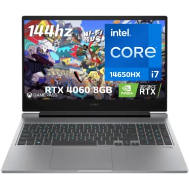 HP OMEN 16 Gaming Laptop – 14th Gen Intel i7-14650HX, RTX 4060 (8GB), 32GB RAM, 1TB SSD, 16.1" FHD 144Hz – Windows 11 (1-Year Warranty, Model: 16-ea0073cl)