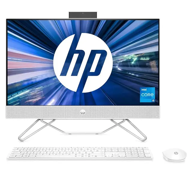 HP AIO 24-CB1025NH All-in-One PC - 12th Gen i5-1235U | 8GB RAM | 512GB SSD | 23.8-inches Touchscreen | DOS | White - price sh. 89,999