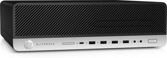 HP EliteDesk 800 G5 SFF Desktop - i5-9500, 8GB RAM, 128GB SSD + 500GB HDD - Compact Business PC - price sh. 19,999 - alternate view